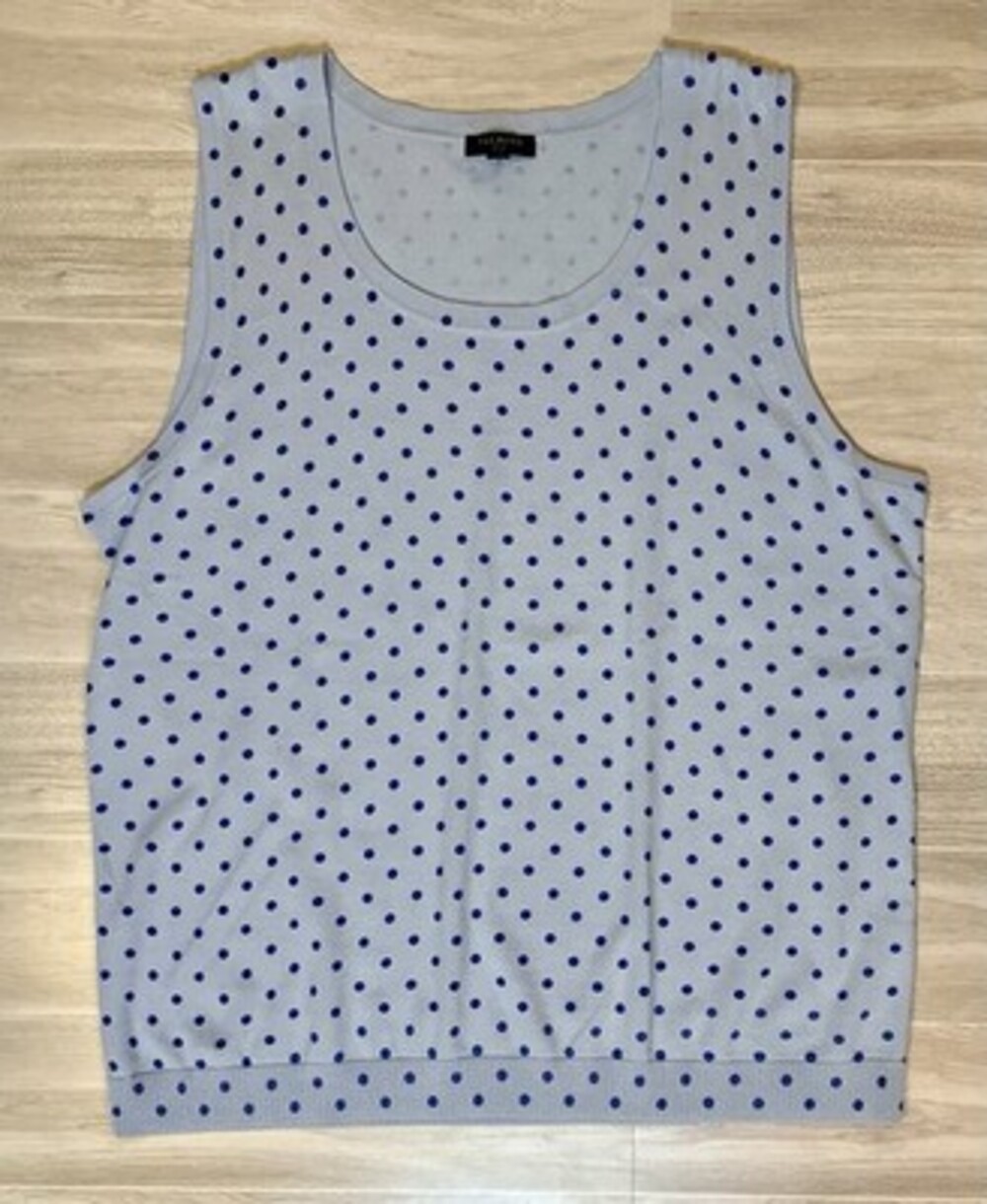 Talbots Women’s Classic Light Blue Sleeveless Knit Tank Size Large Petite
